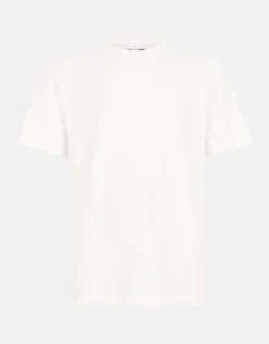 Artwork Embroidery T-shirt Gebroken Wit