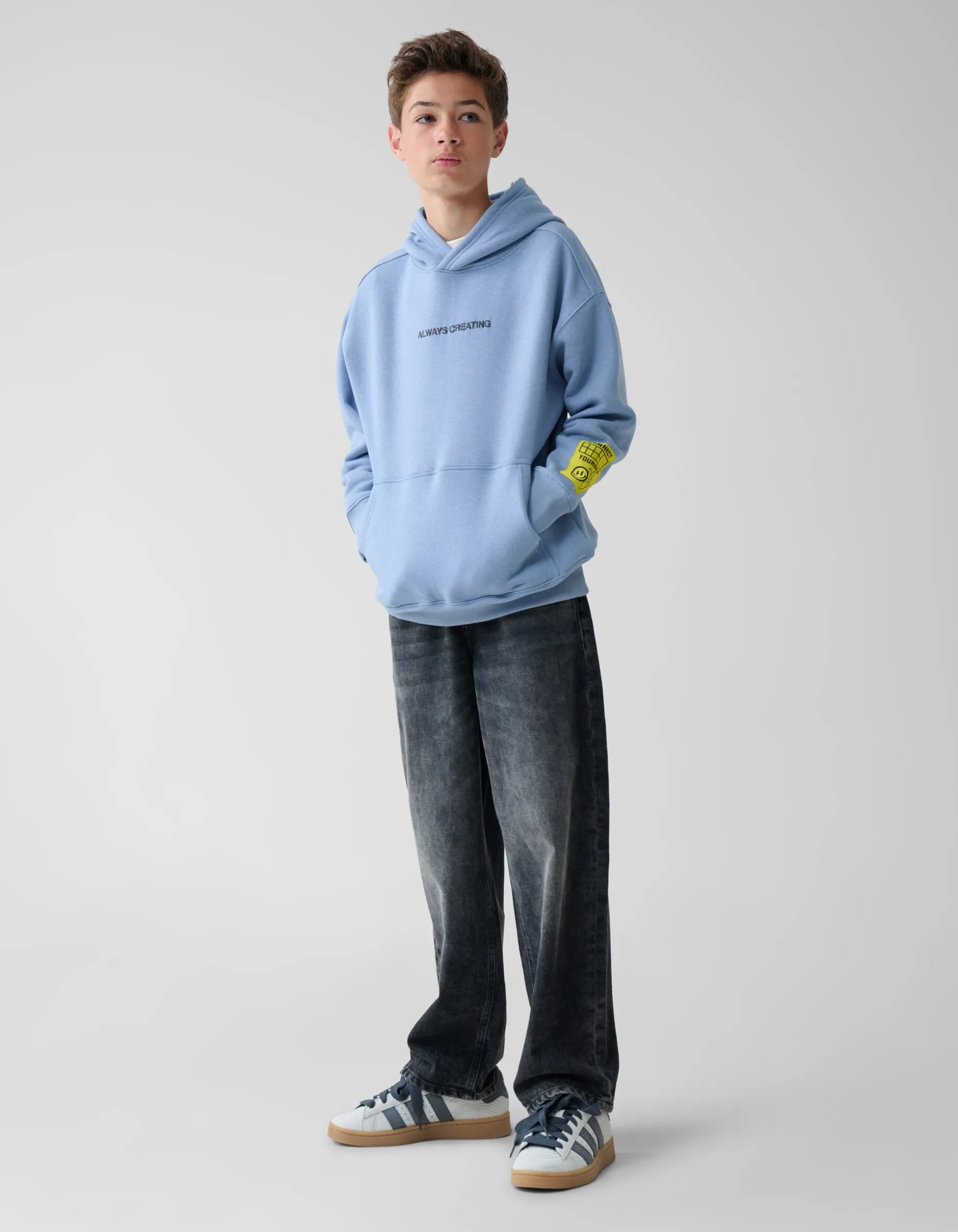 Artwork Hoodie Blauw