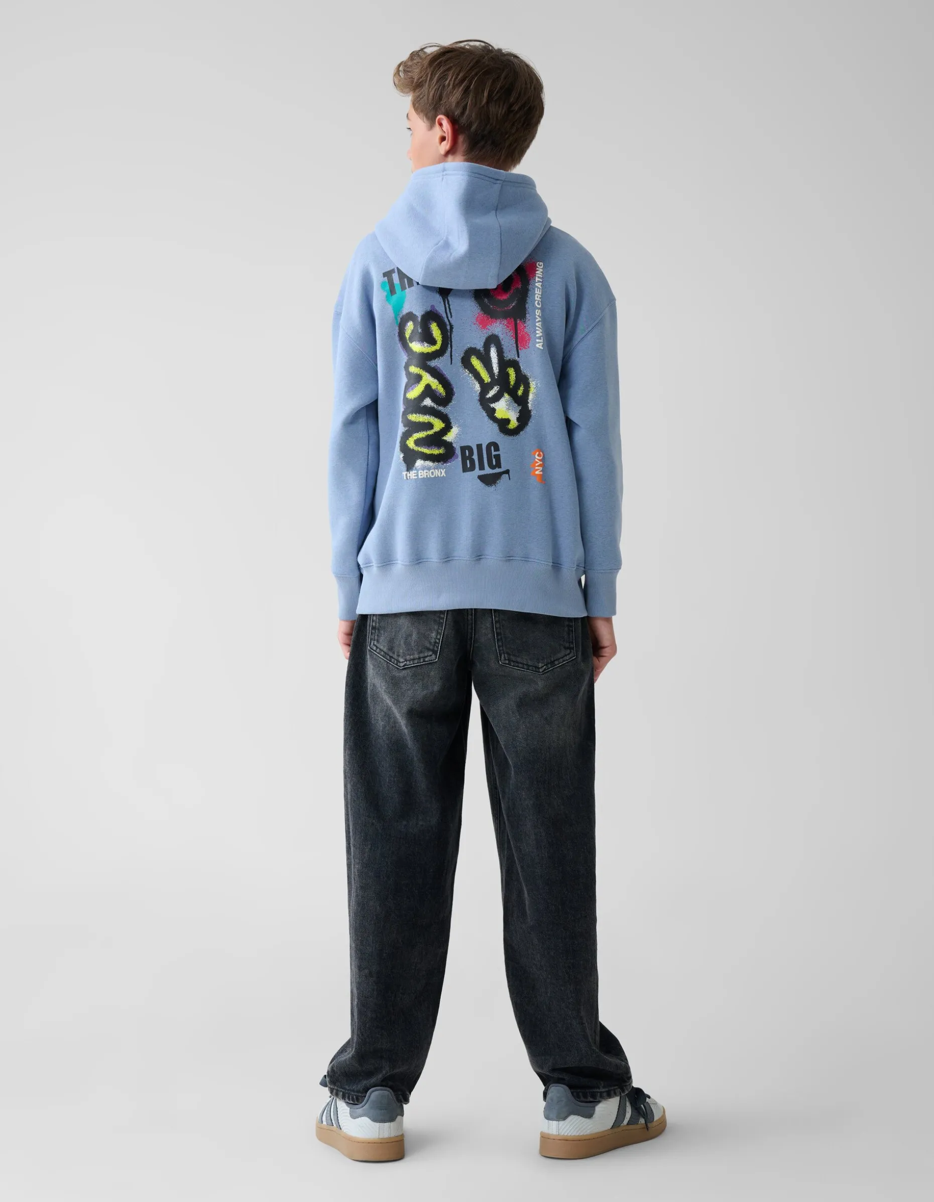 Artwork Hoodie Blauw