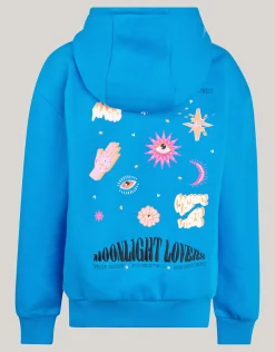 Artwork Hoodie Blauw