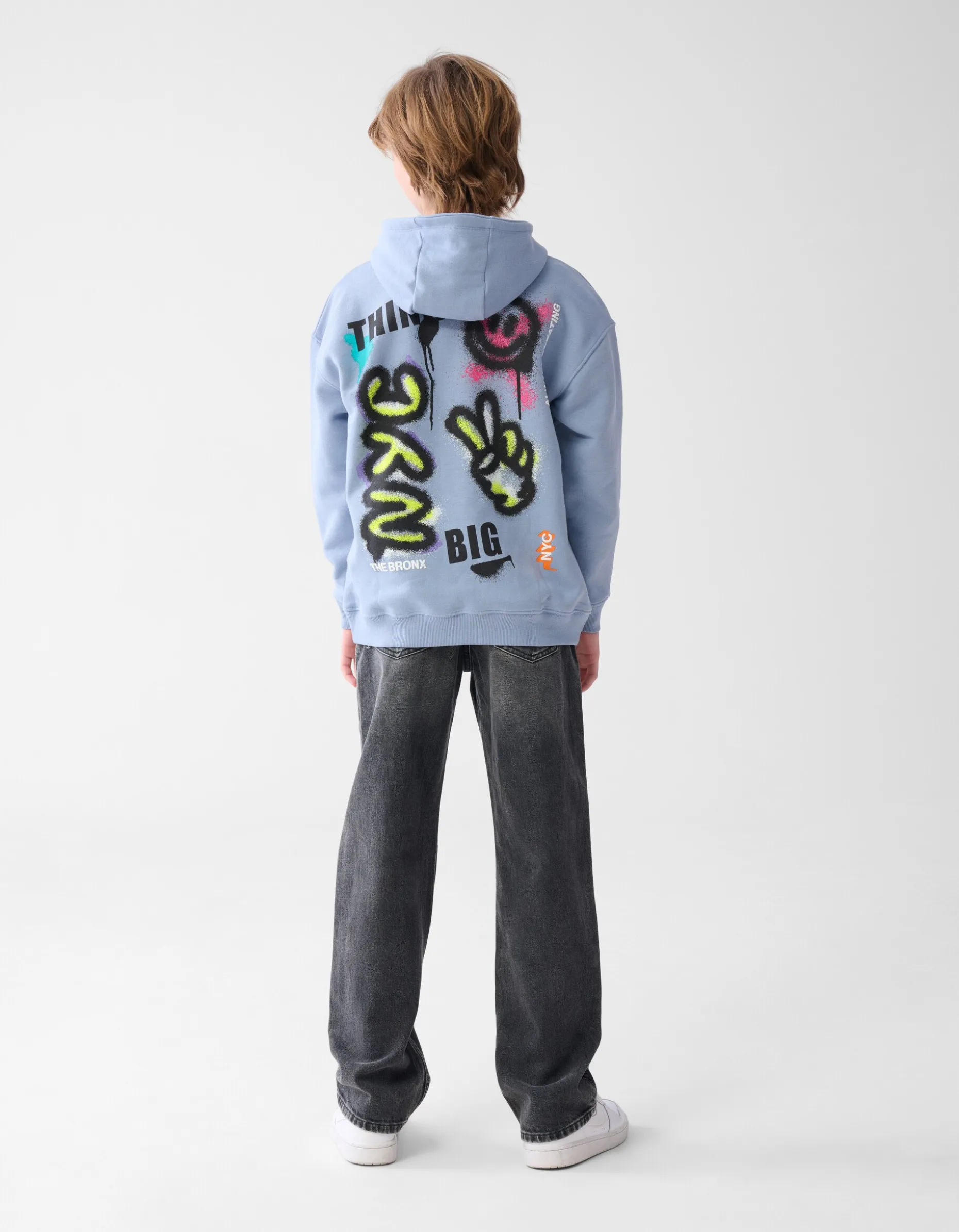 Artwork Hoodie blauw
