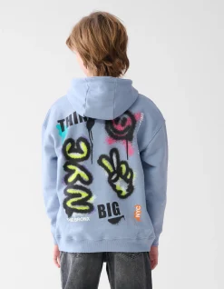 Artwork Hoodie blauw