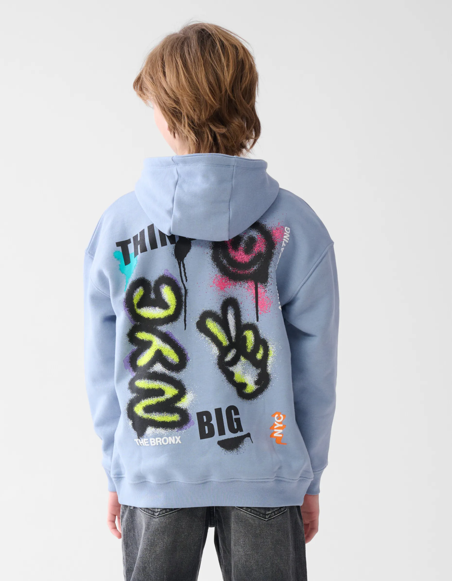 Artwork Hoodie blauw