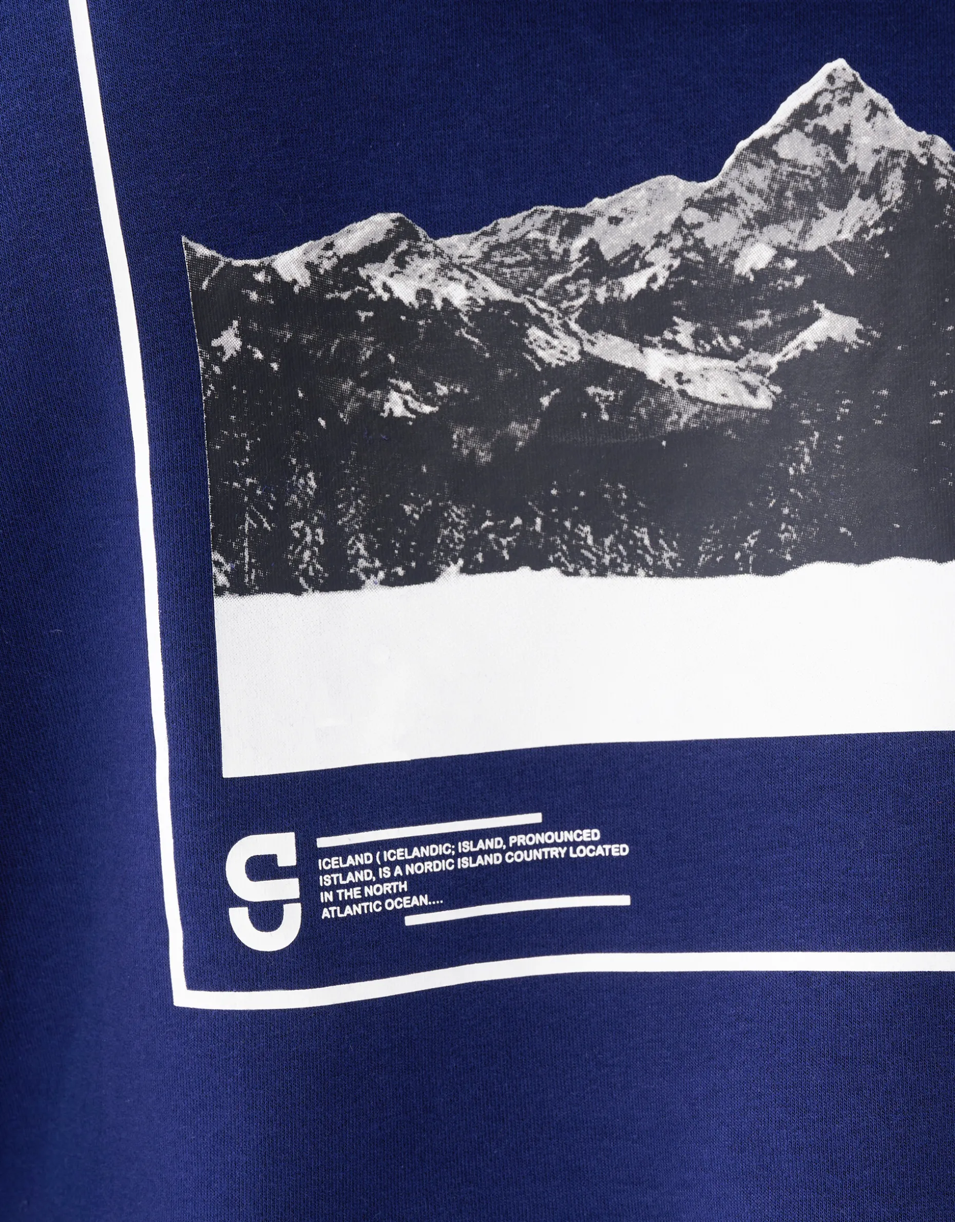 Artwork Hoodie Donkerblauw