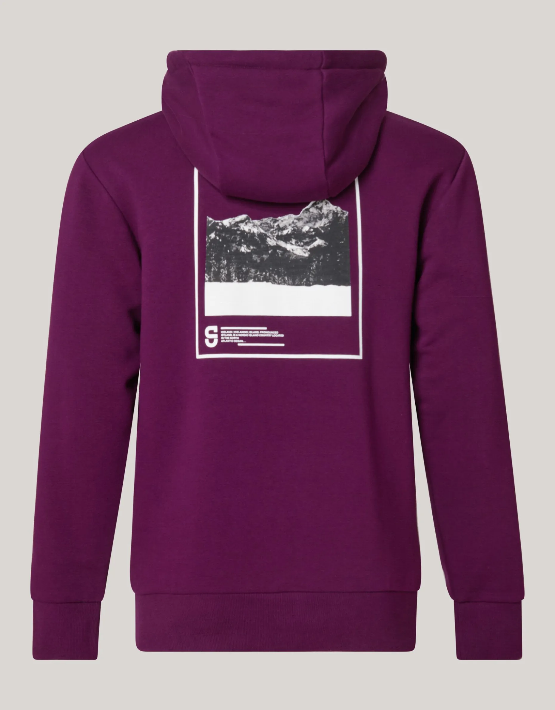 Artwork Hoodie Donkerrood