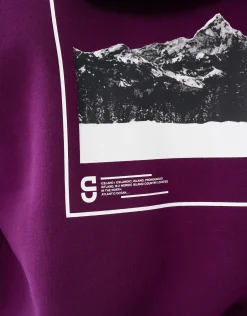 Artwork Hoodie Donkerrood