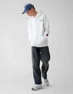 Artwork Hoodie Gebroken Wit