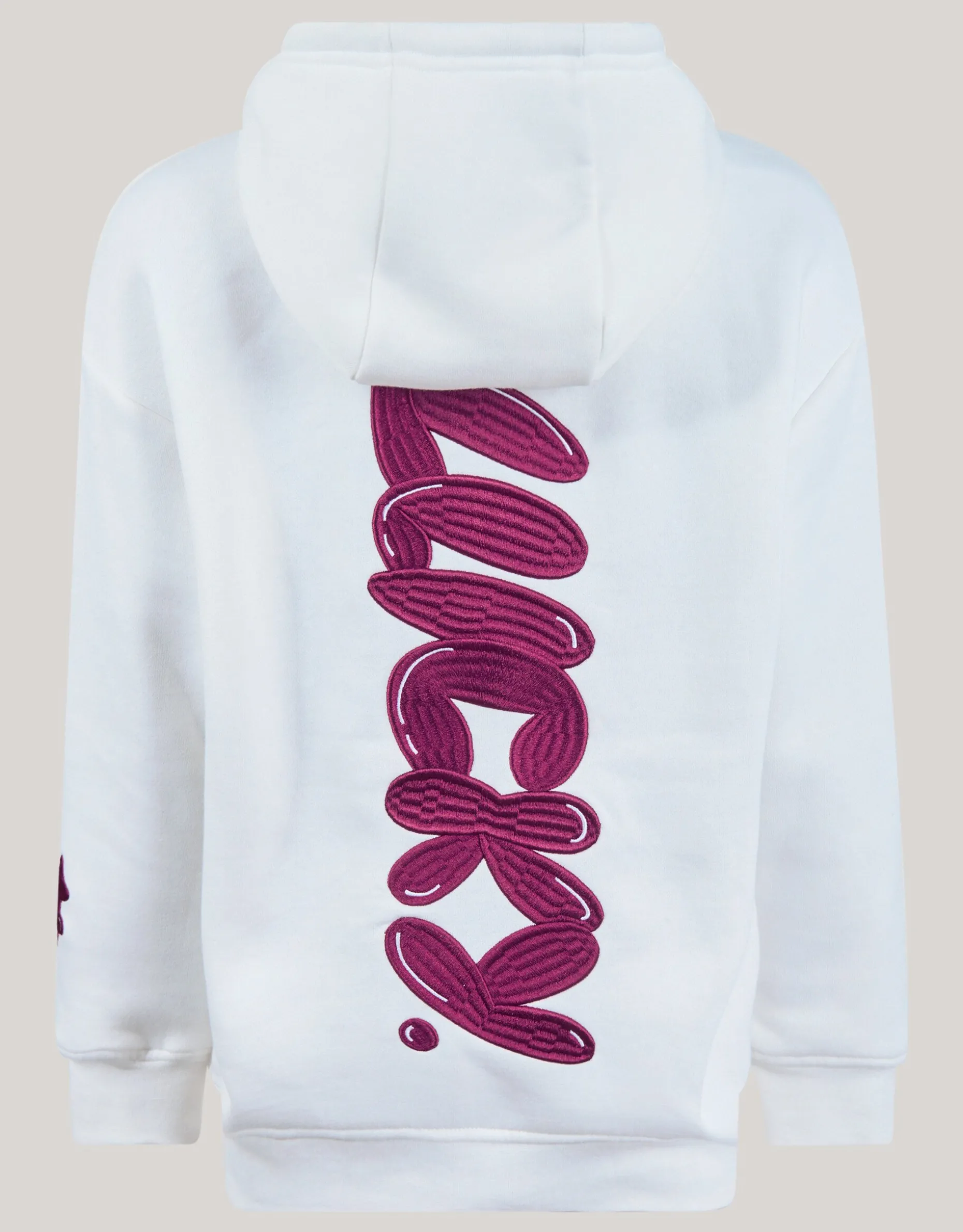Artwork Hoodie Gebroken Wit