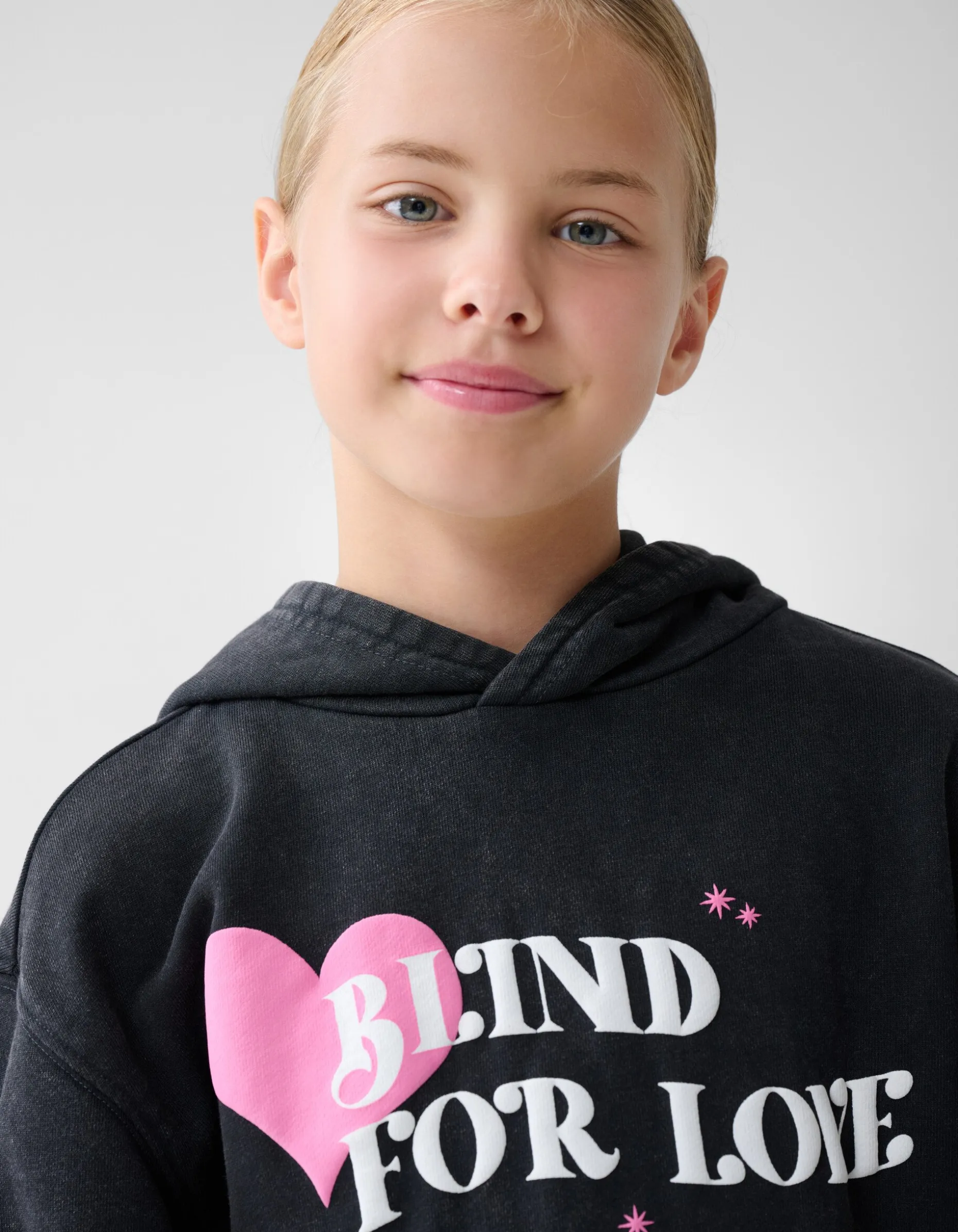 Artwork Hoodie Jurk Zwart