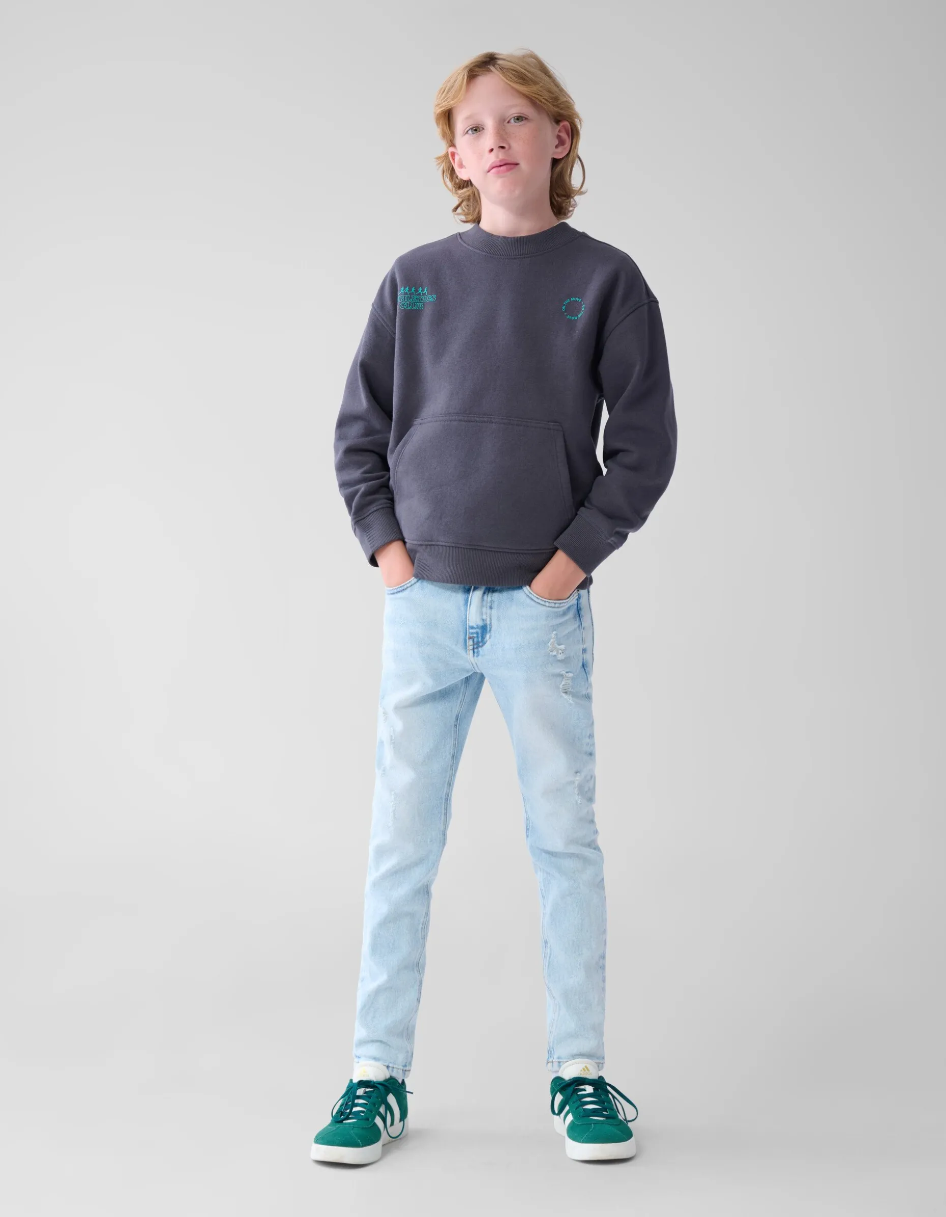 Artwork Sweater Donkergrijs