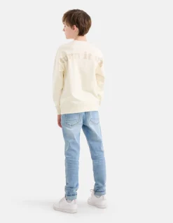 Artwork Sweater Gebroken Wit