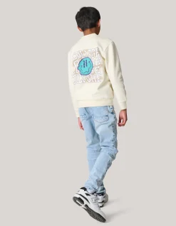Artwork Sweater Gebroken Wit