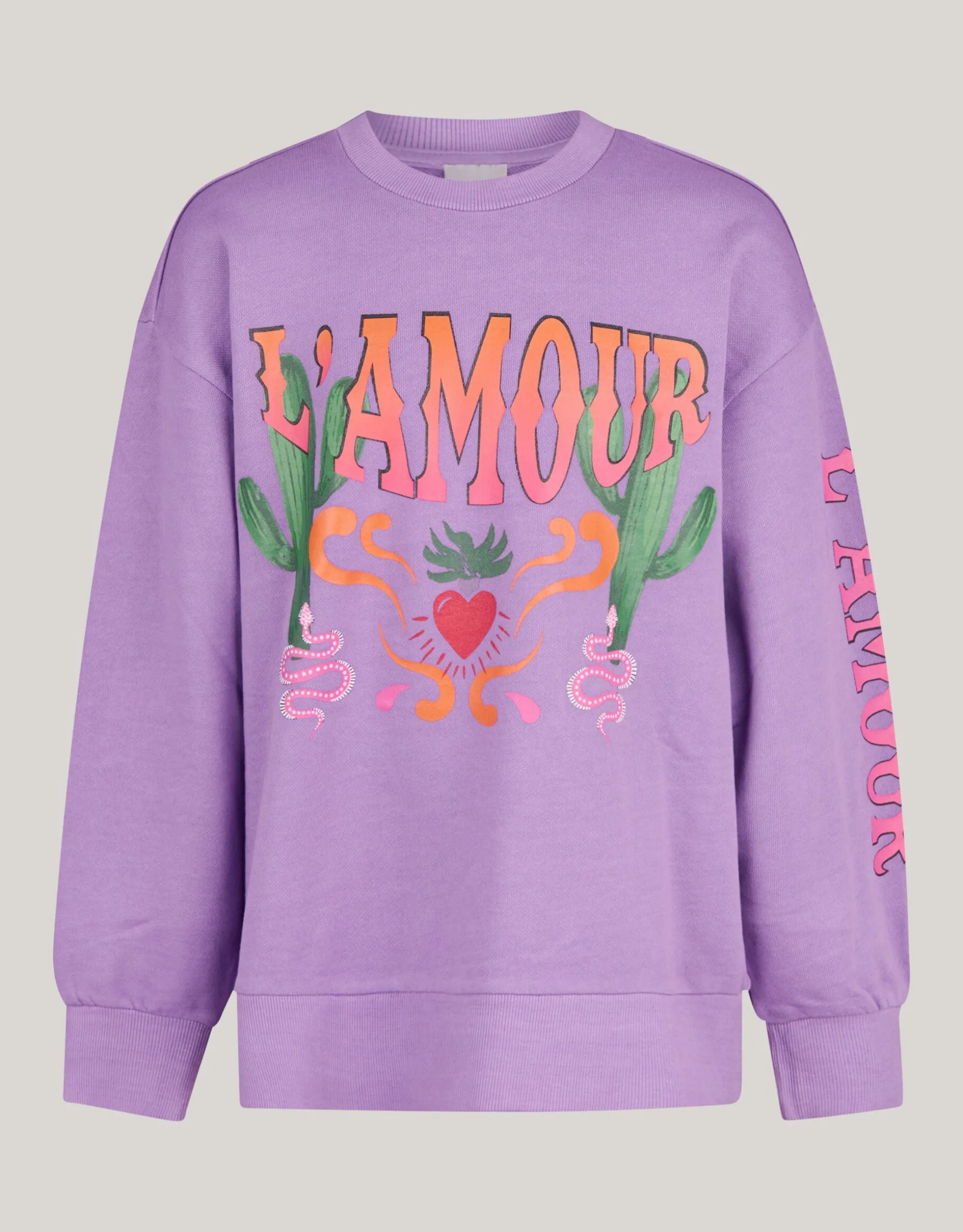 Artwork Sweater Paars