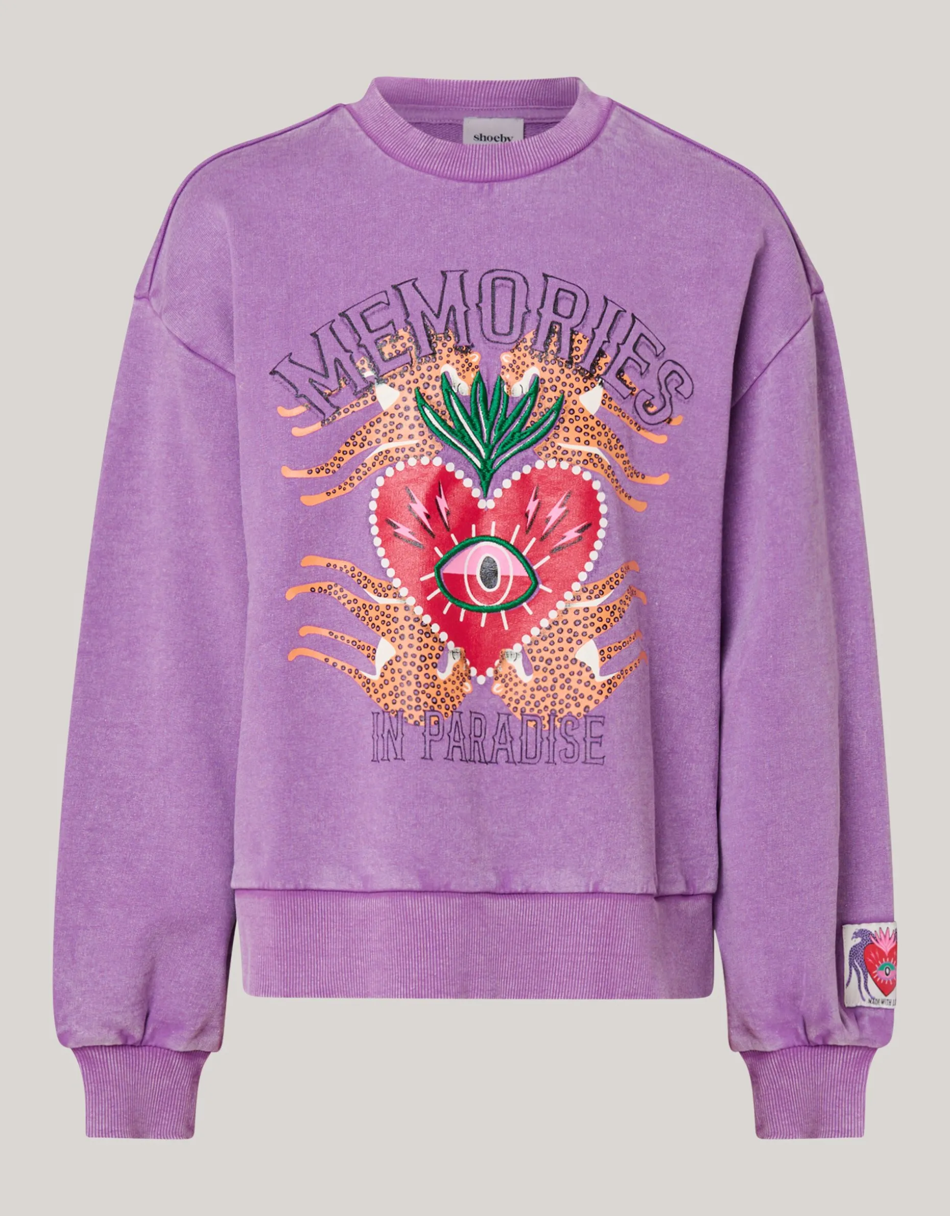 Artwork Sweater Paars By Lizzy