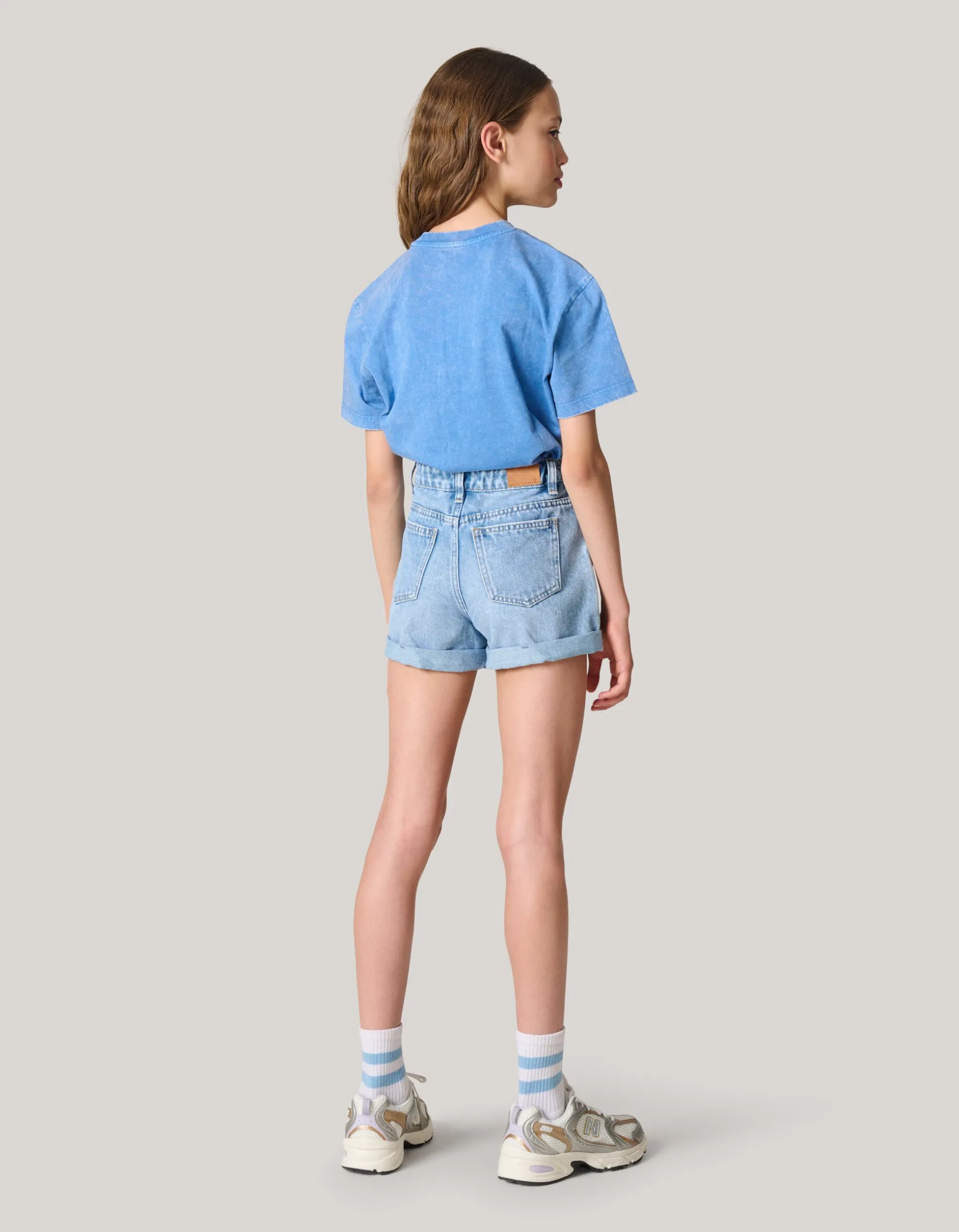 Artwork T-shirt Blauw