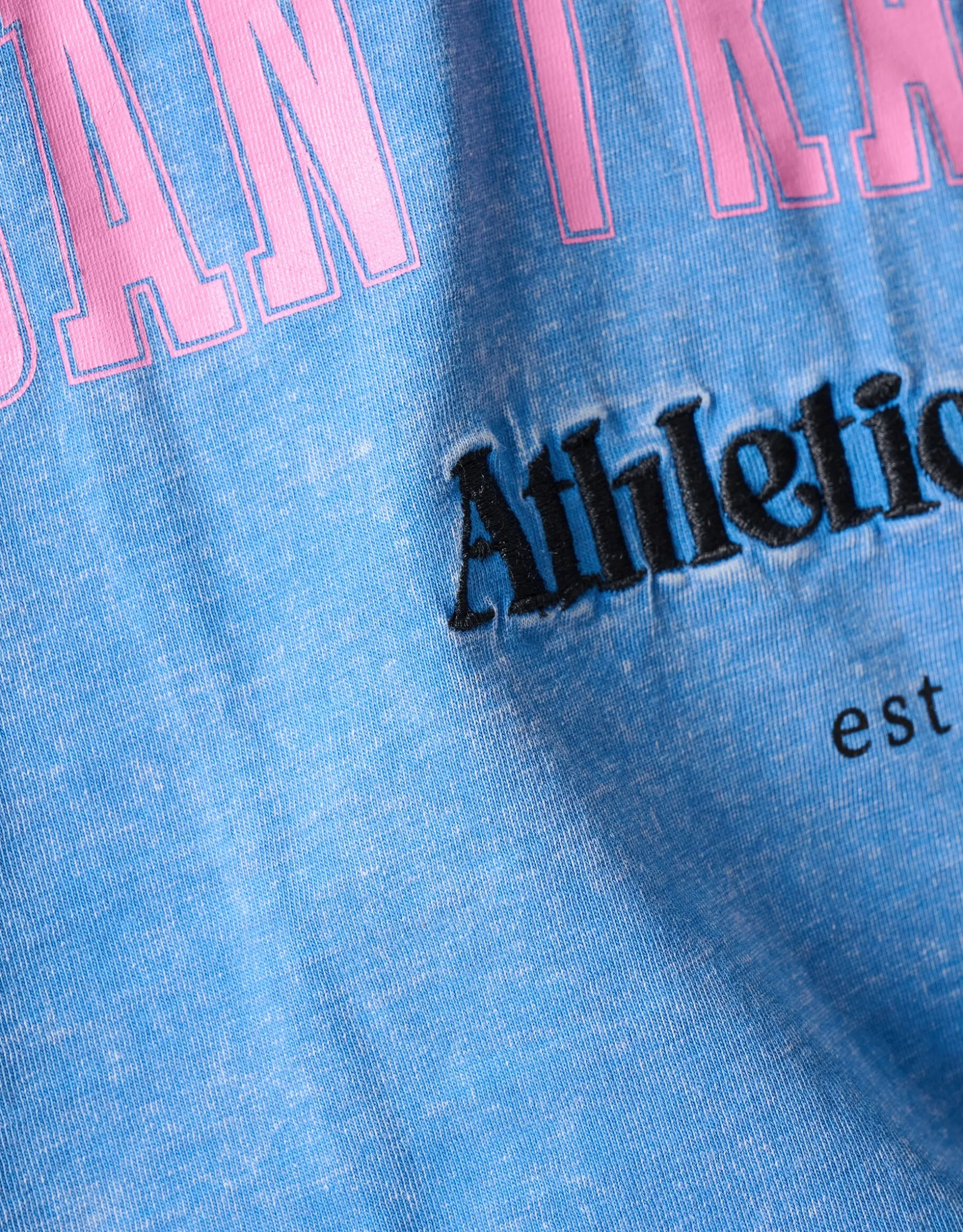 Artwork T-shirt Blauw