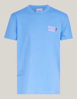 Artwork T-shirt Blauw