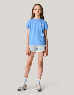 Artwork T-shirt Blauw