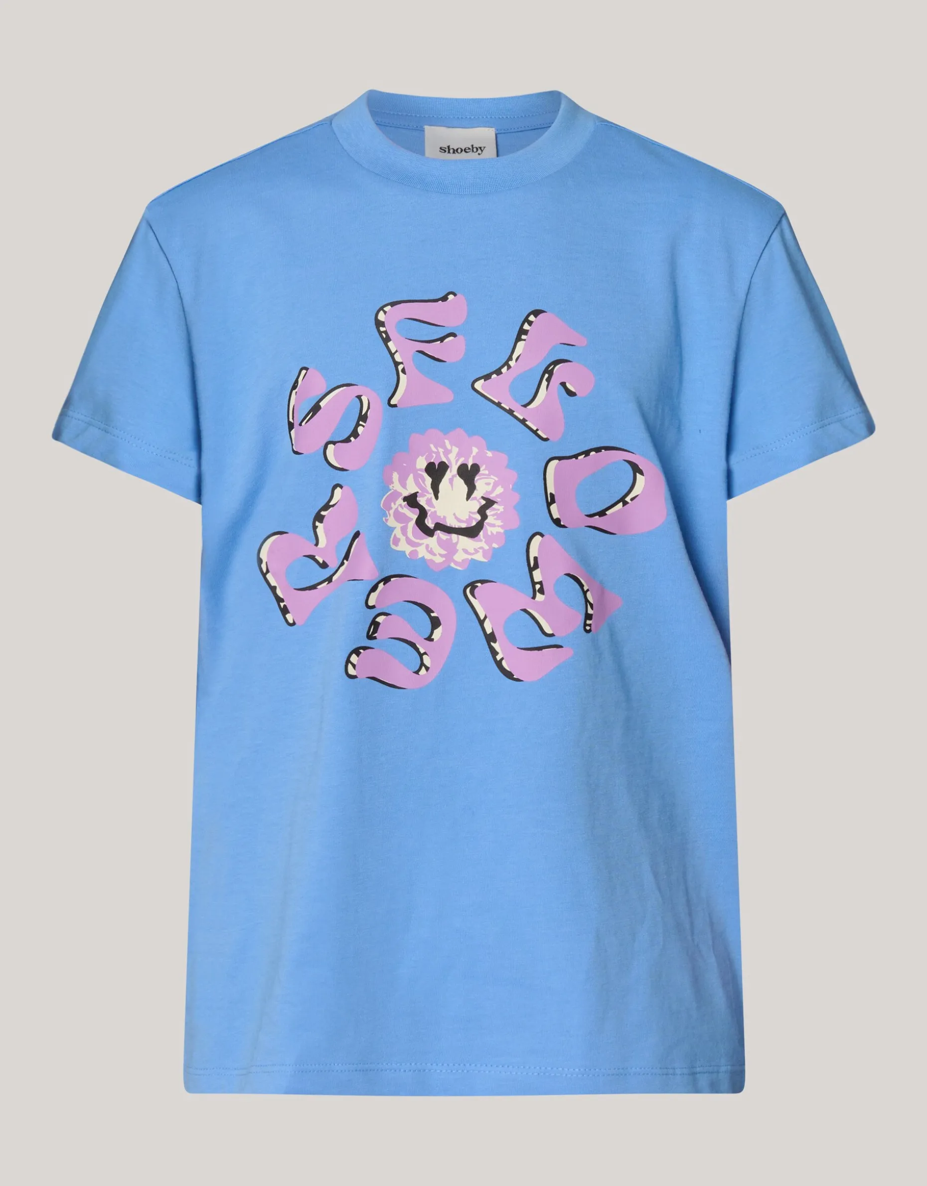 Artwork T-shirt Blauw