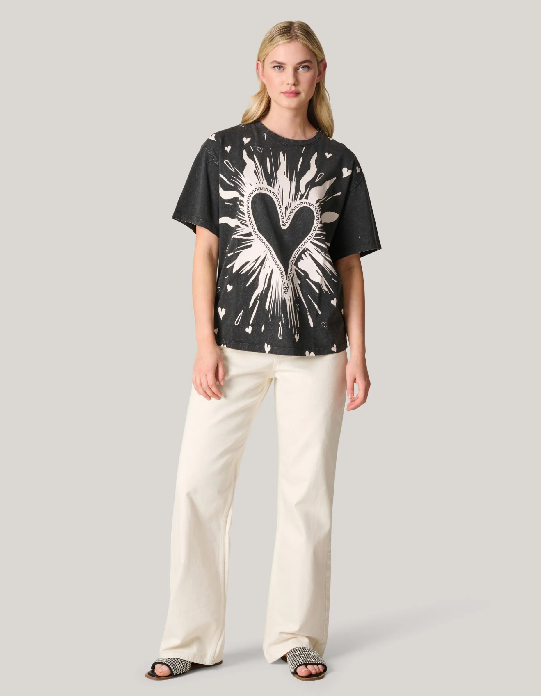 Artwork T-shirt Donkergrijs
