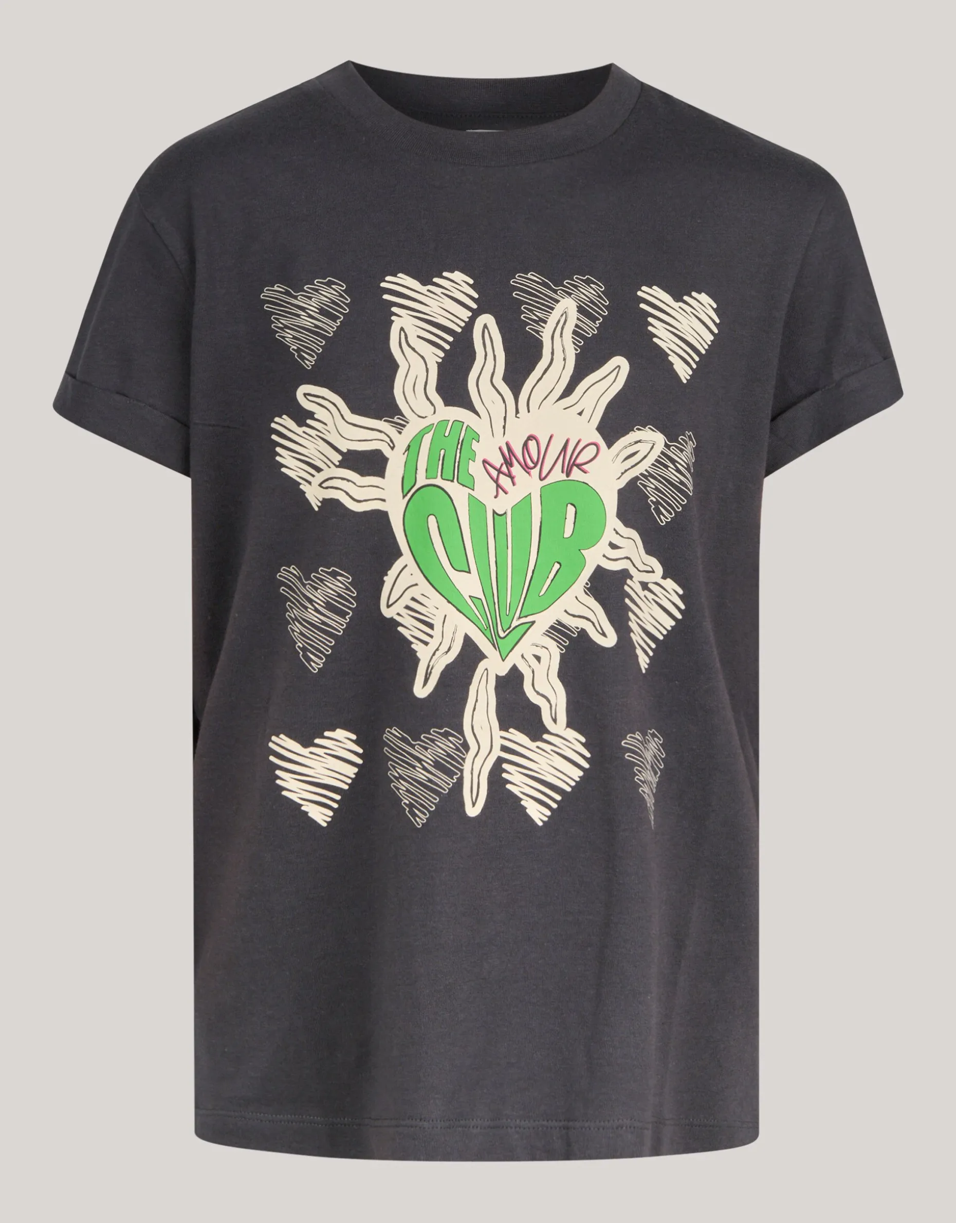 Artwork T-shirt Donkergrijs
