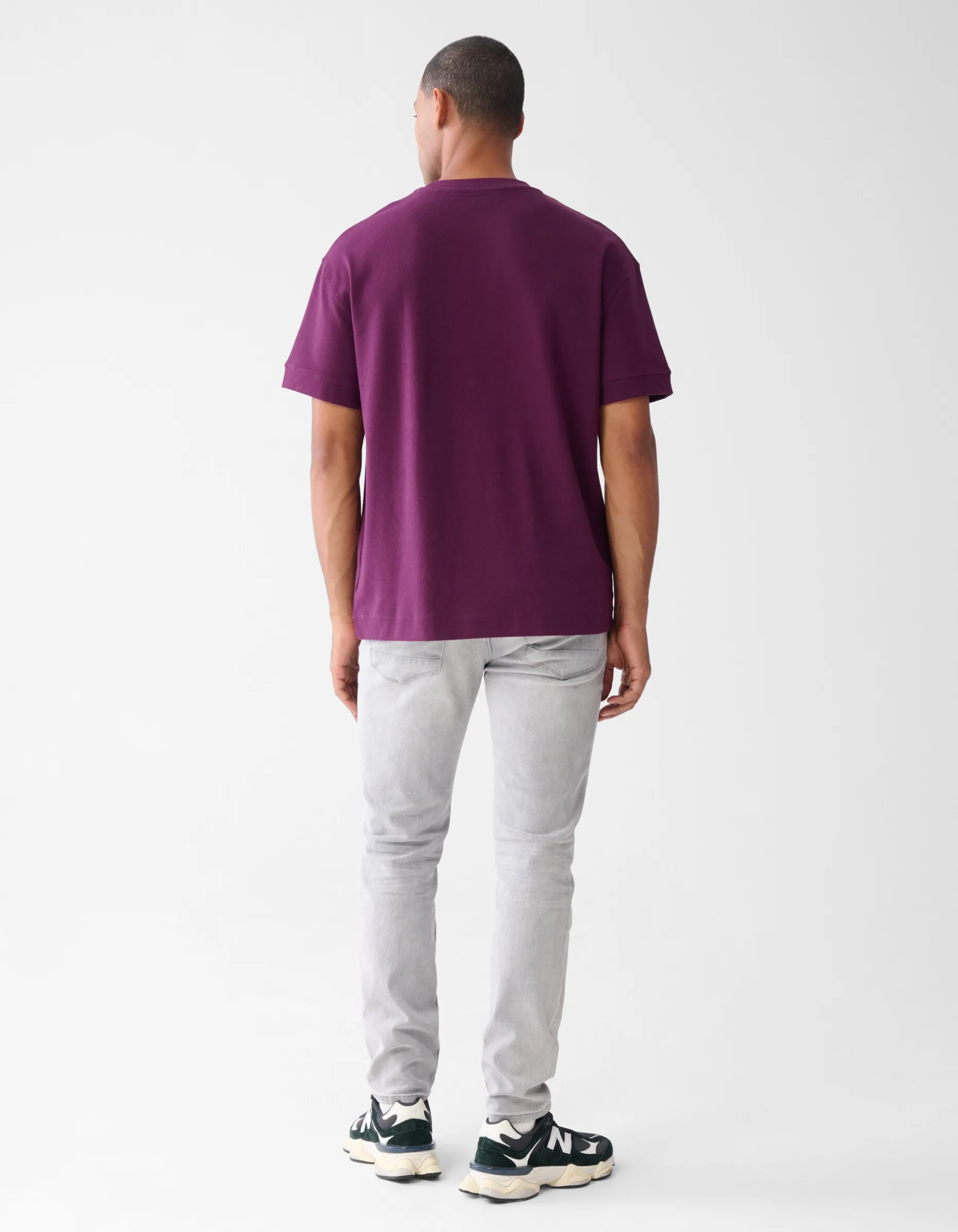 Artwork T-shirt Donkerrood