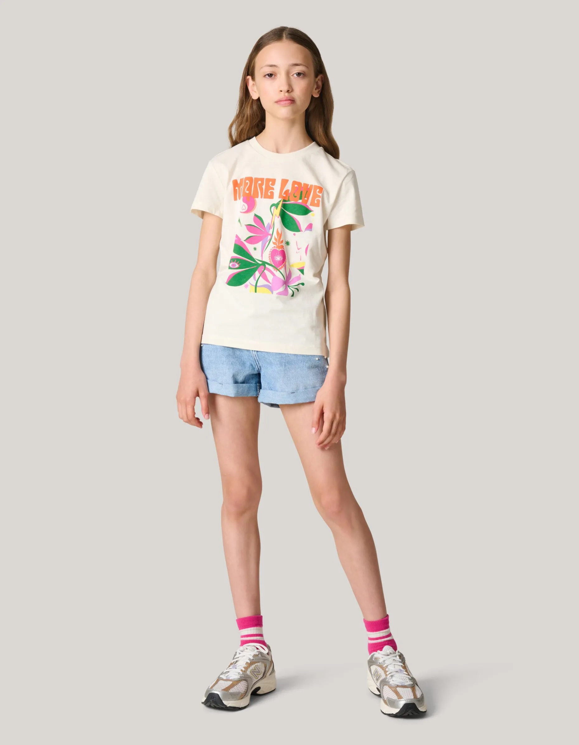 Artwork T-shirt Gebroken Wit