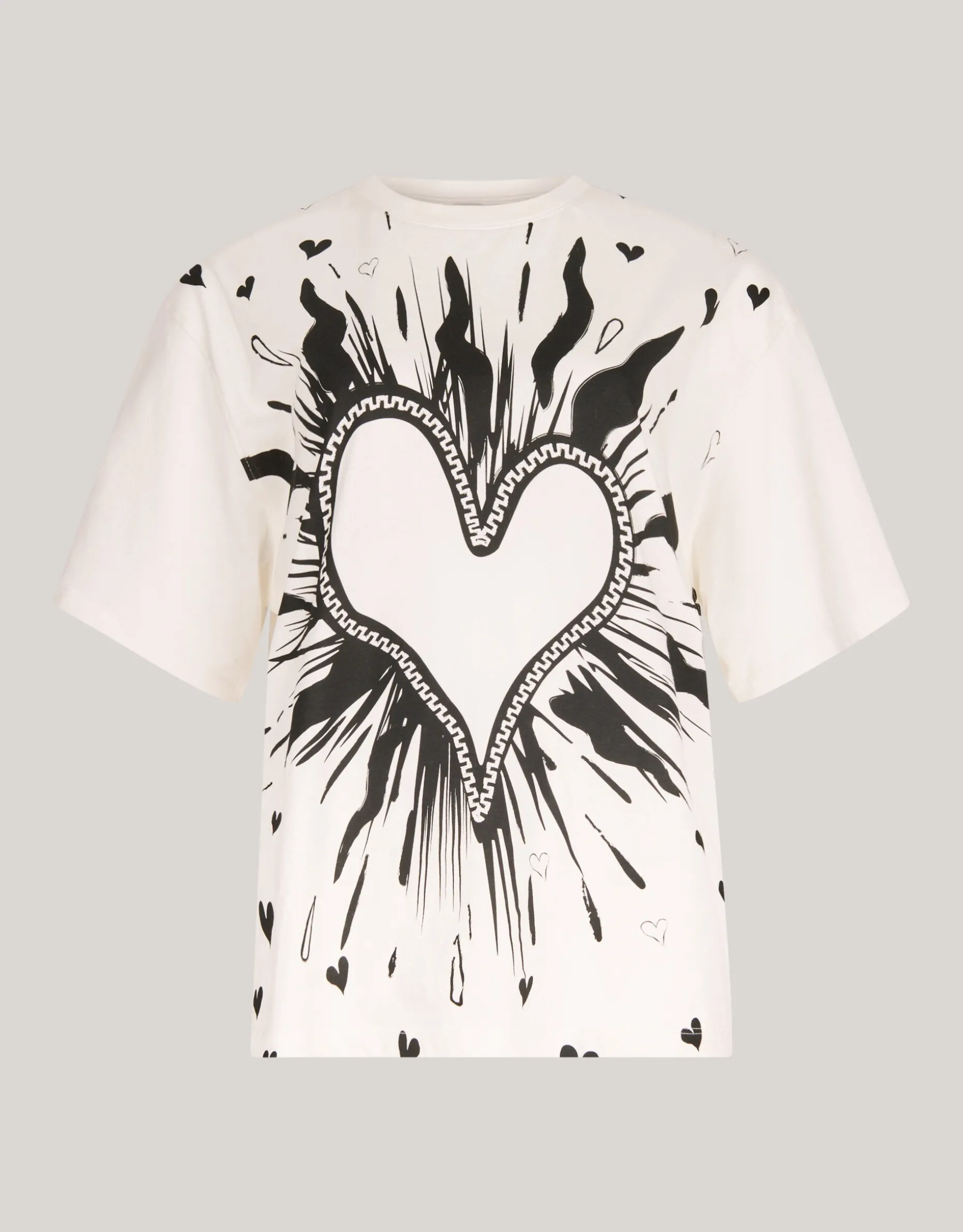 Artwork T-shirt Gebroken Wit
