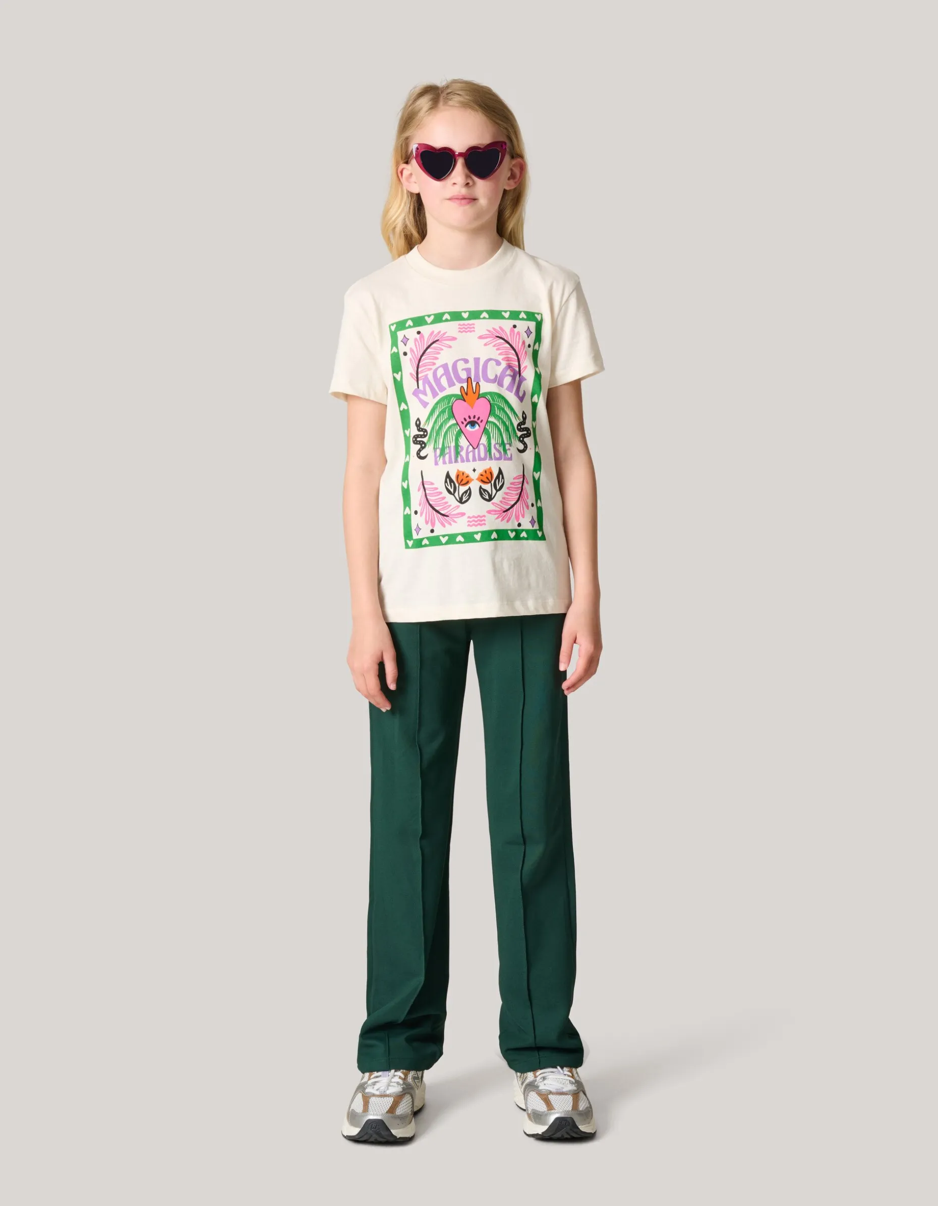 Artwork T-shirt Gebroken Wit