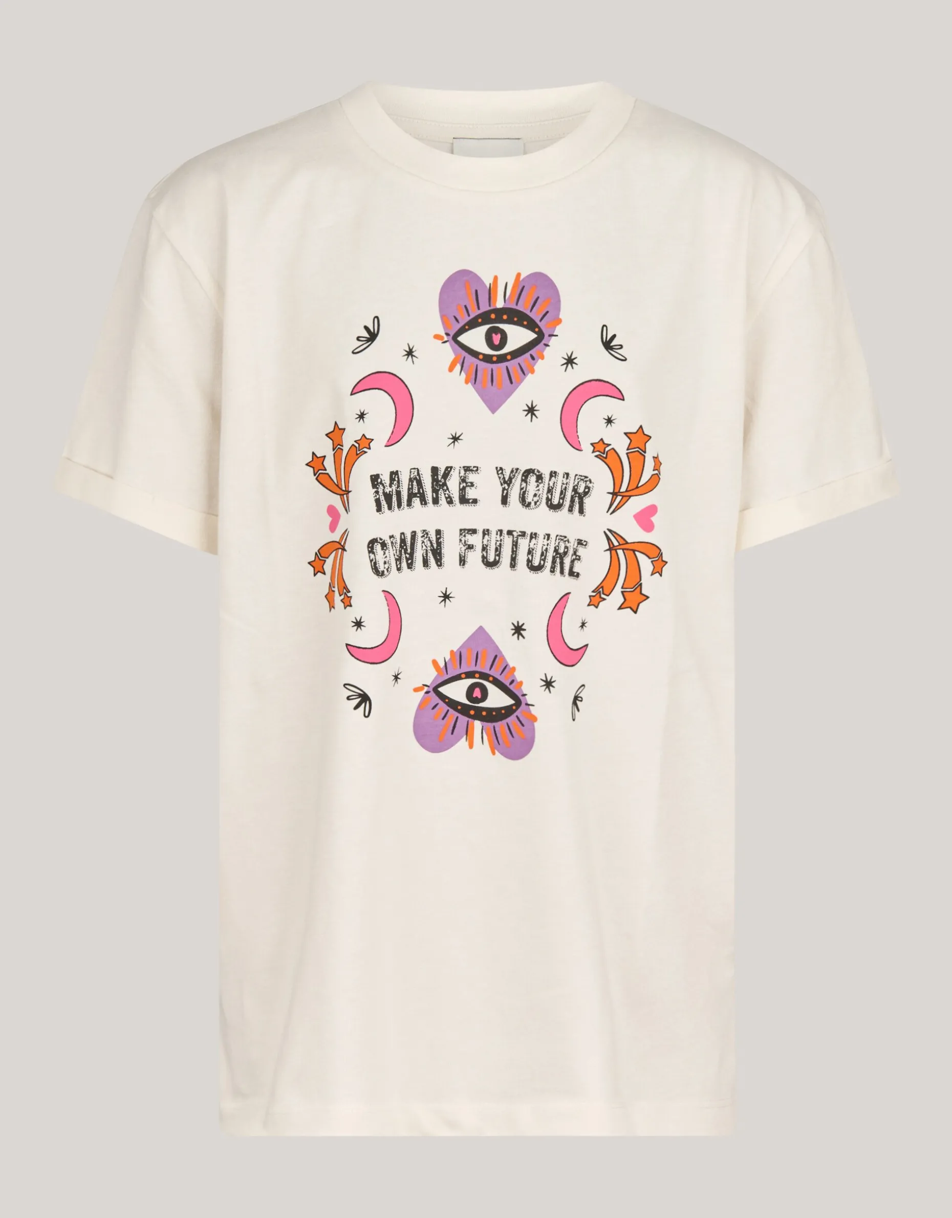 Artwork T-shirt Gebroken Wit