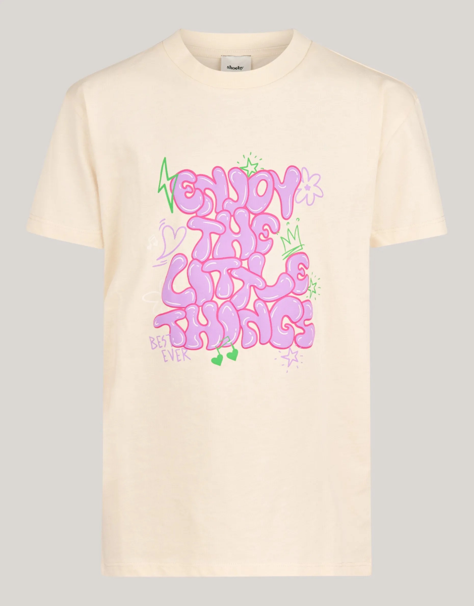 Artwork T-shirt Gebroken Wit