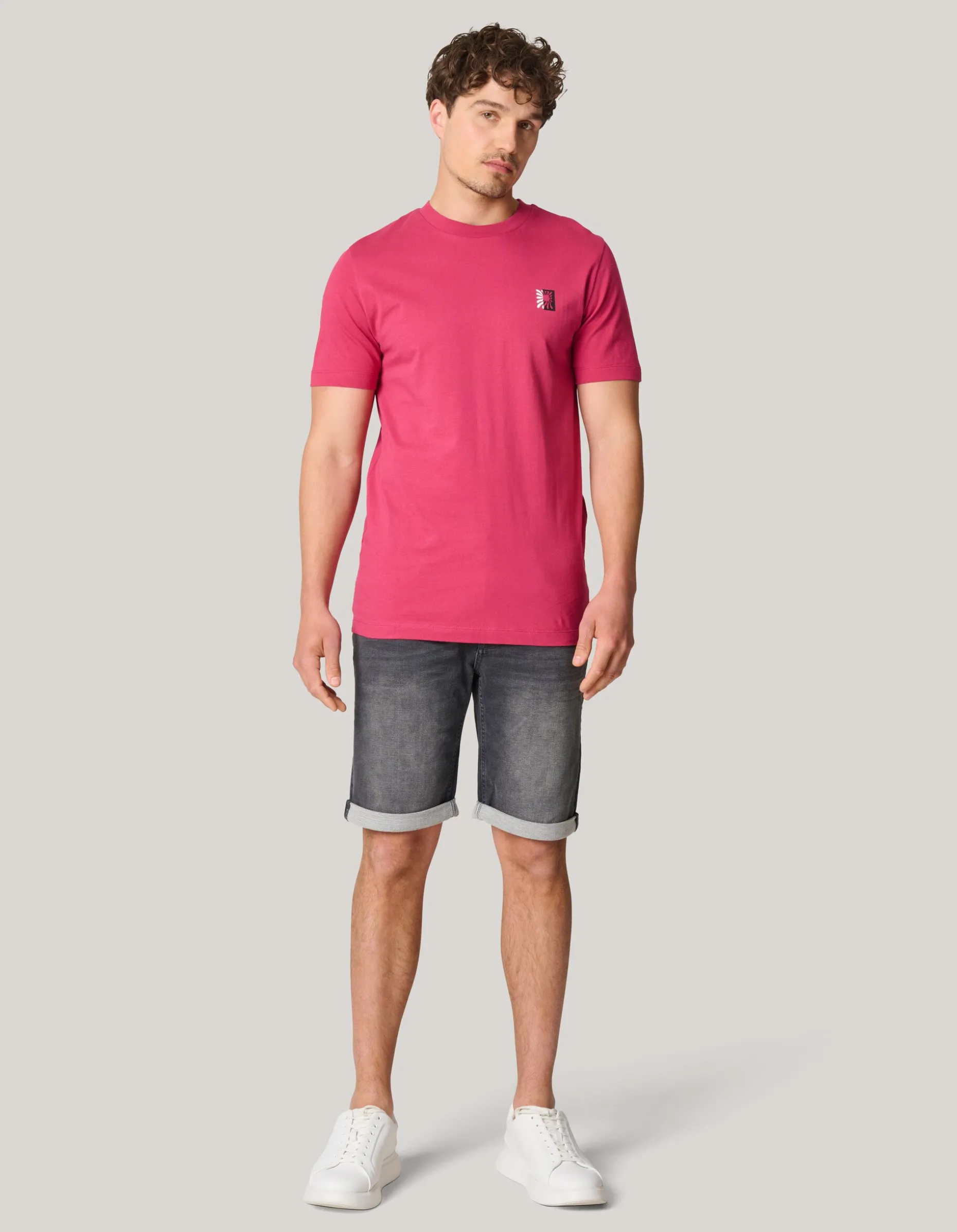 Artwork T-shirt Lichtrood