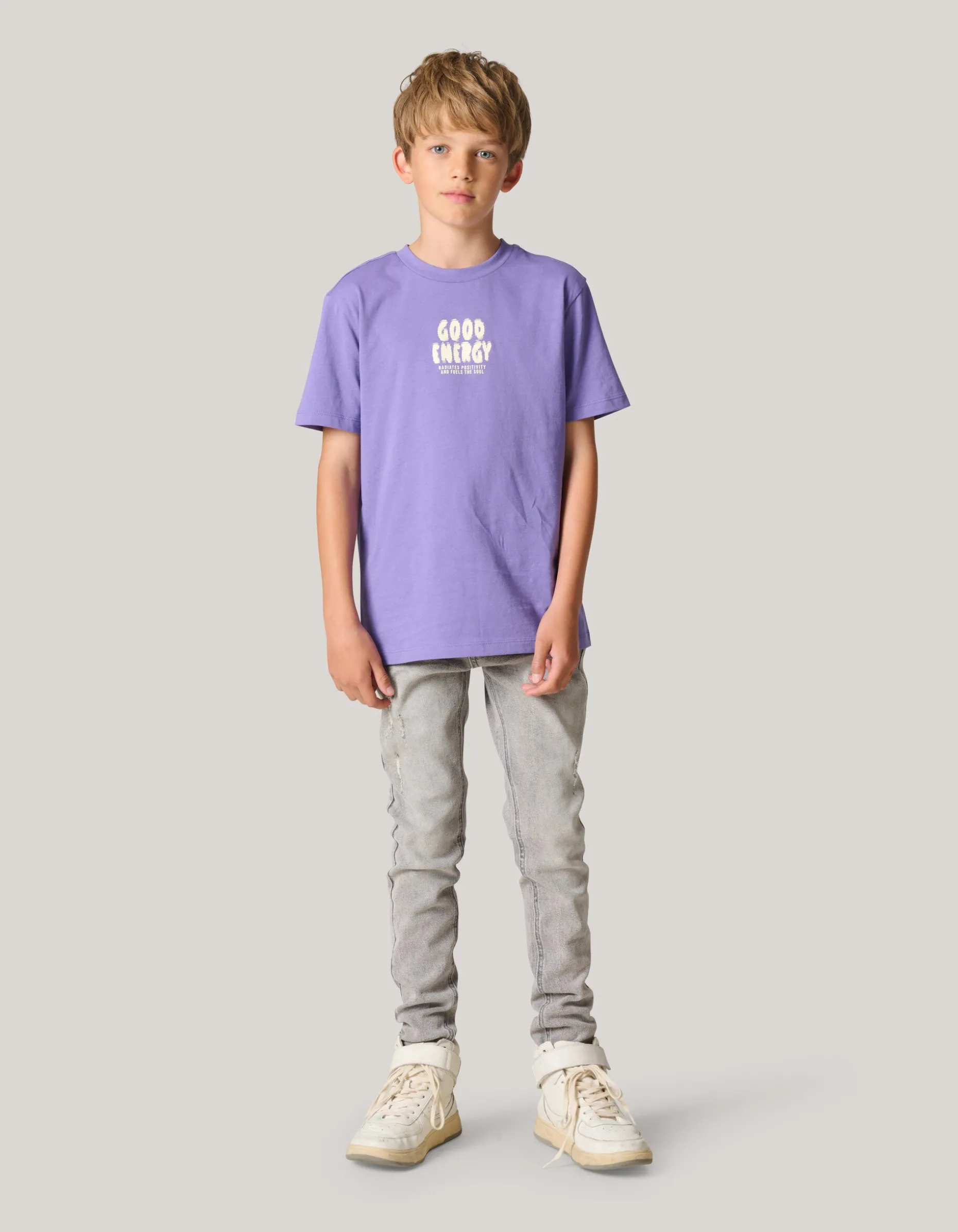 Artwork T-shirt Paars