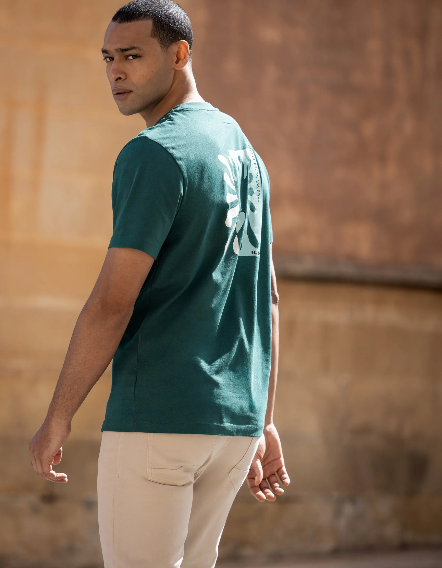 Artwork T-shirt Turquoise