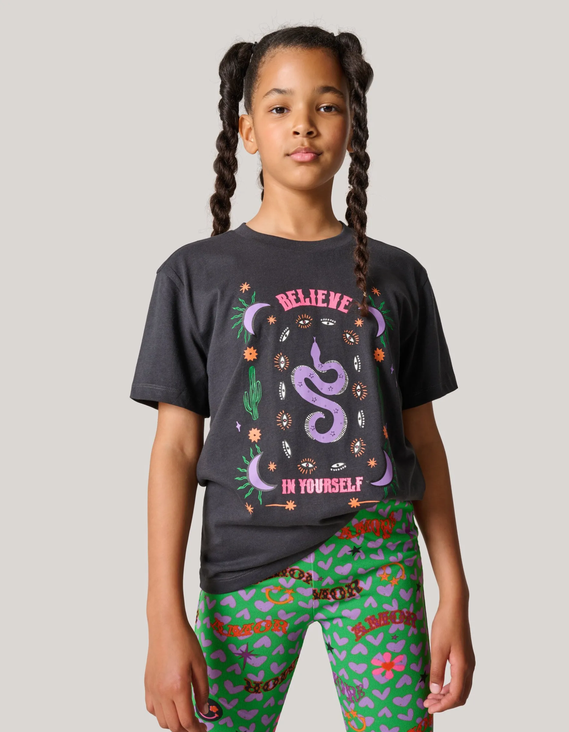 Artwork T-shirt Zwart