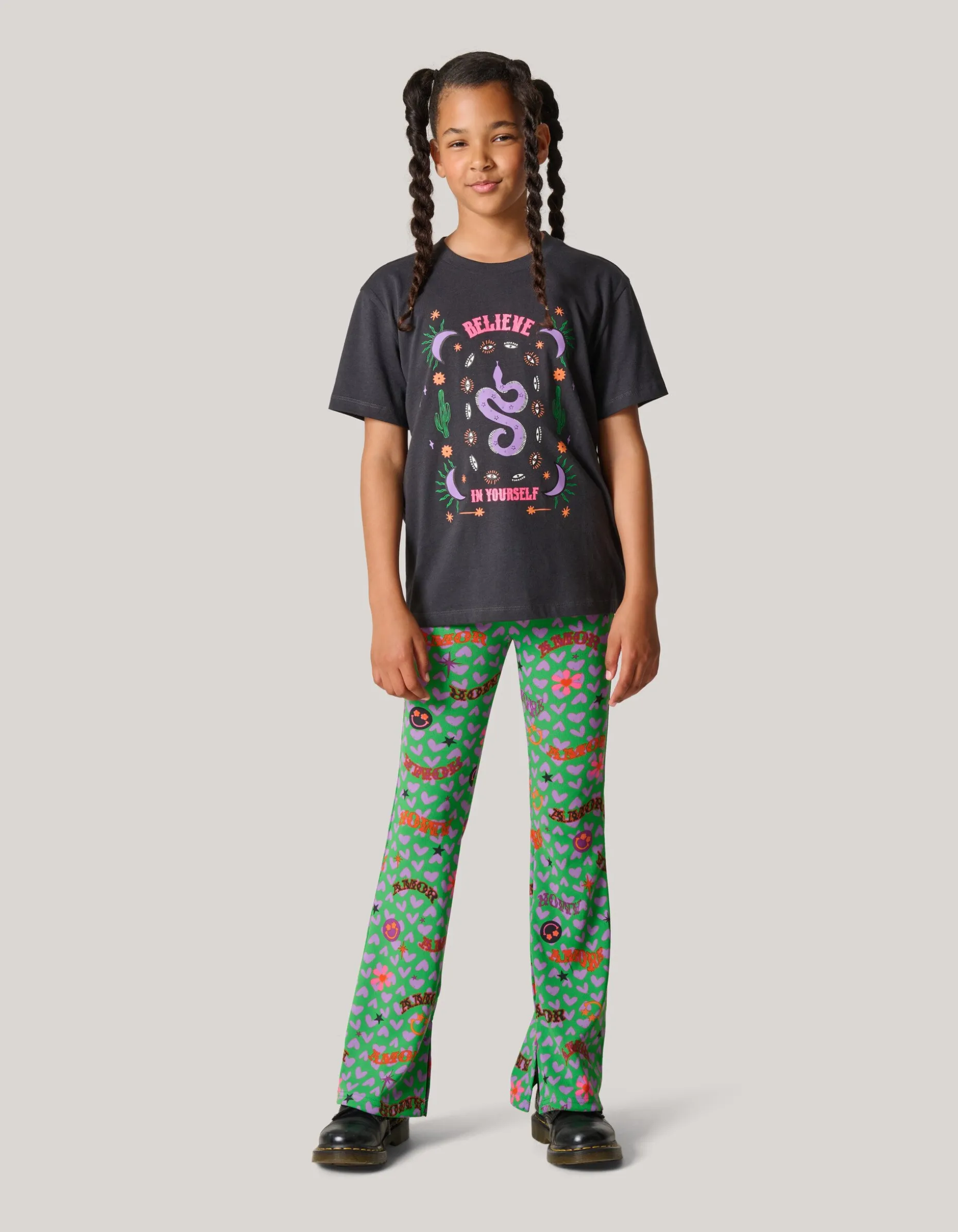Artwork T-shirt Zwart