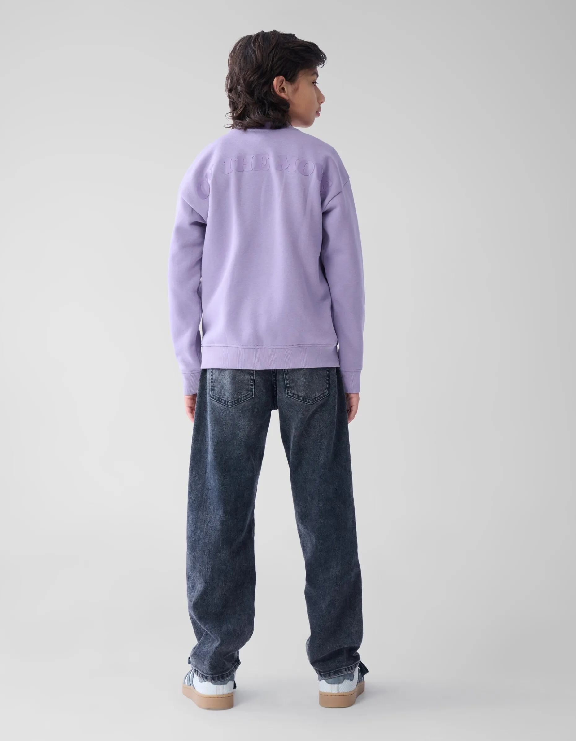 Backprint Sweater Lichtpaars