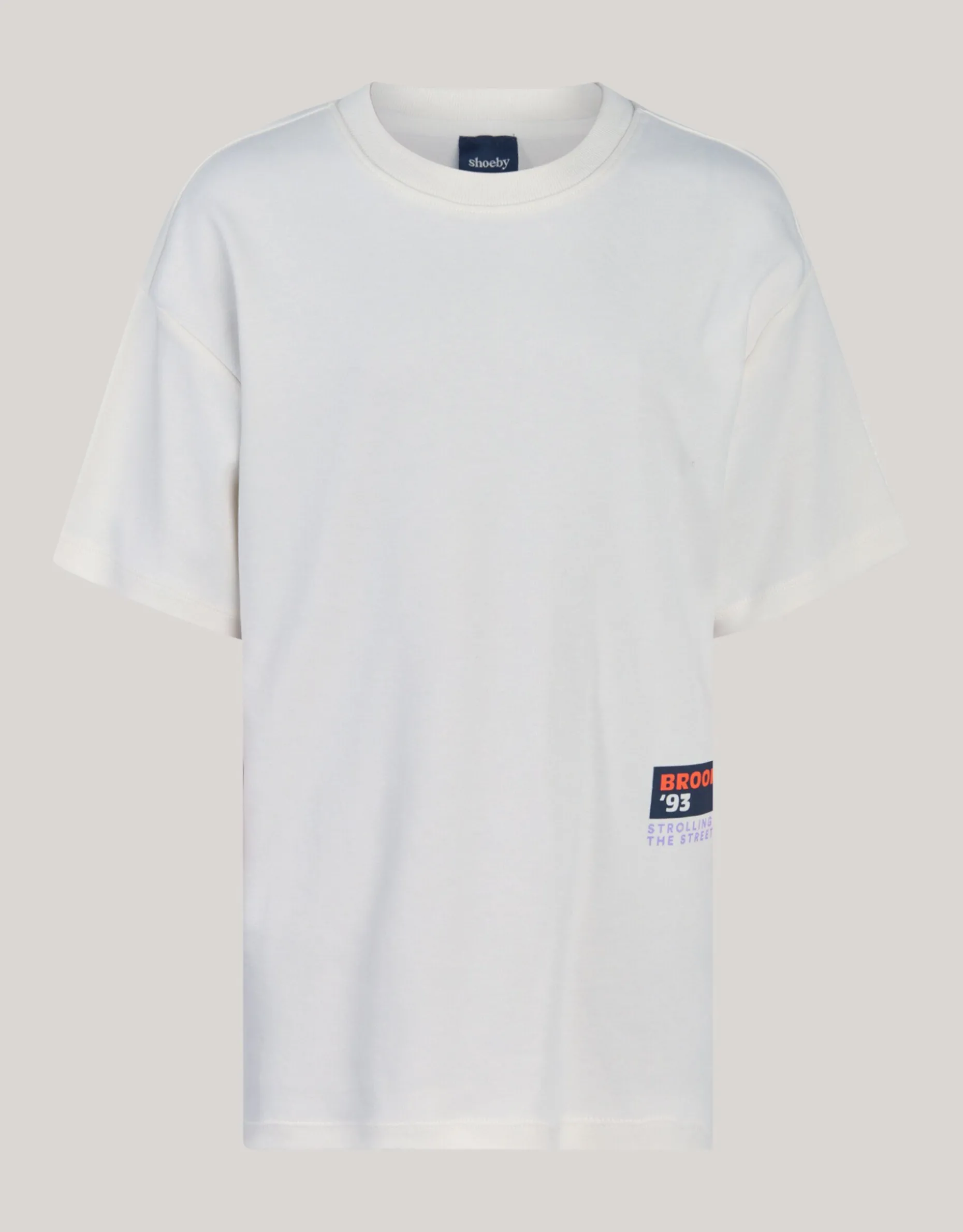 Backprint T-shirt Gebroken Wit