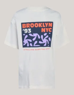 Backprint T-shirt Gebroken Wit