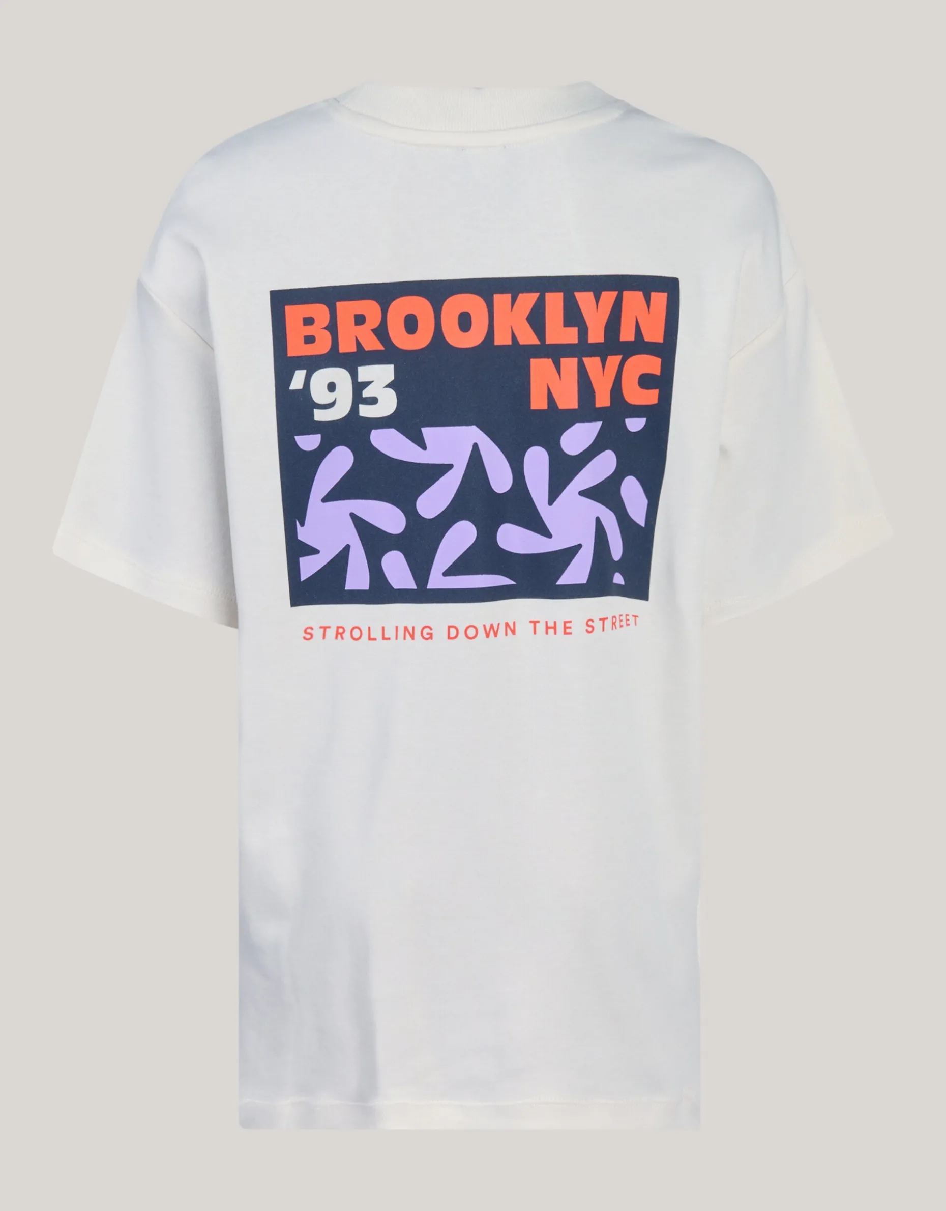Backprint T-shirt Gebroken Wit