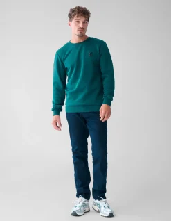 Badge Sweater Donkergroen