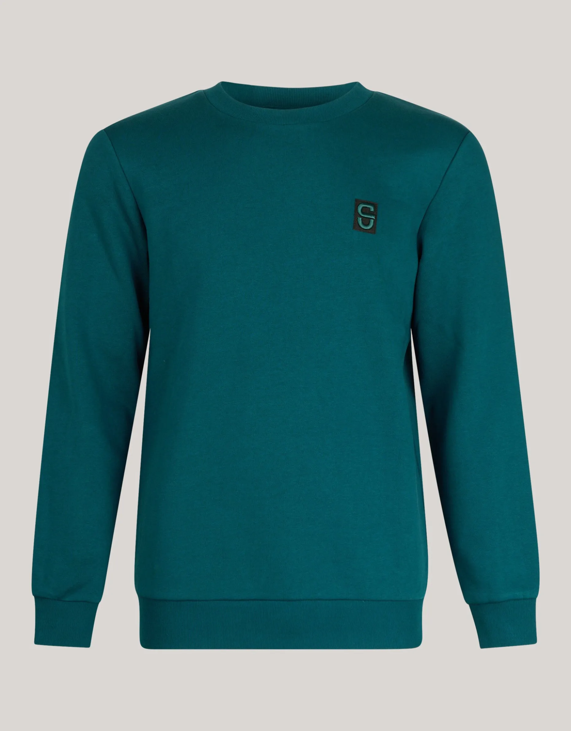 Badge Sweater Donkergroen