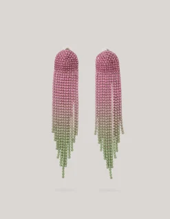 Balayage Strass Oorbellen Roze By Fred