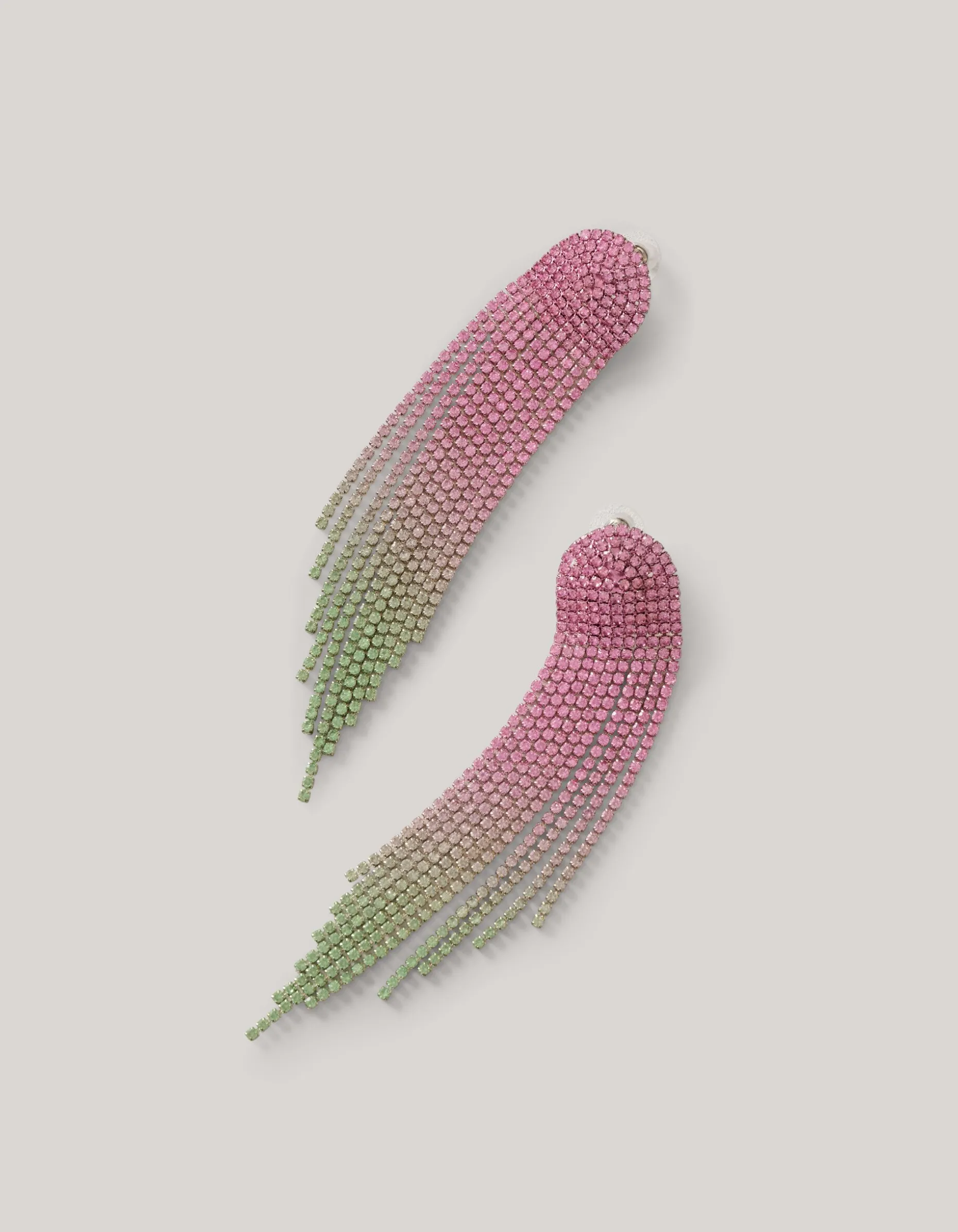 Balayage Strass Oorbellen Roze By Fred