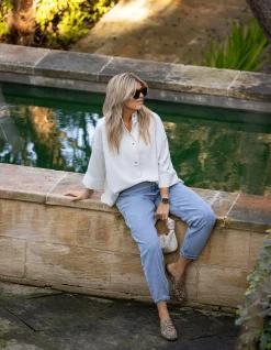 Barrel Fit Jeans Bleached By Lonneke
