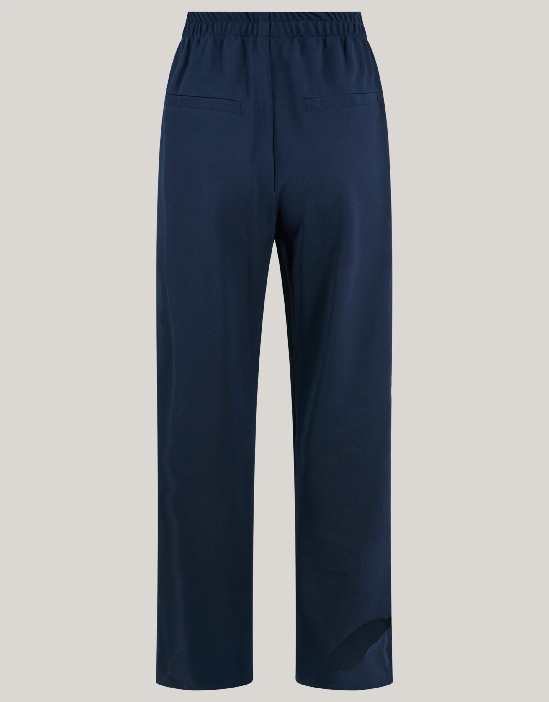 Basic Wide Leg Broek Donkerblauw