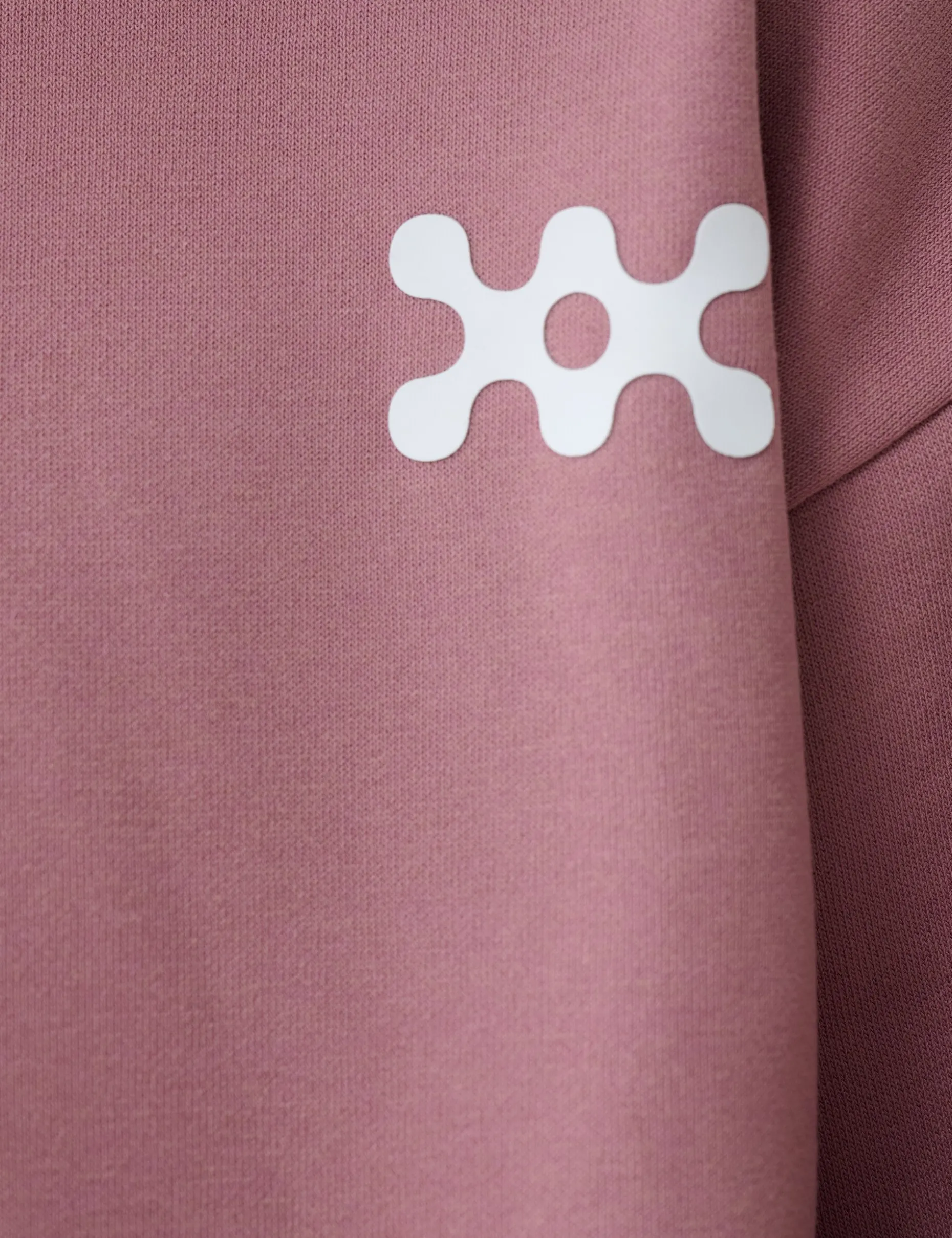 Basis Artwork Hoodie Donkerroze