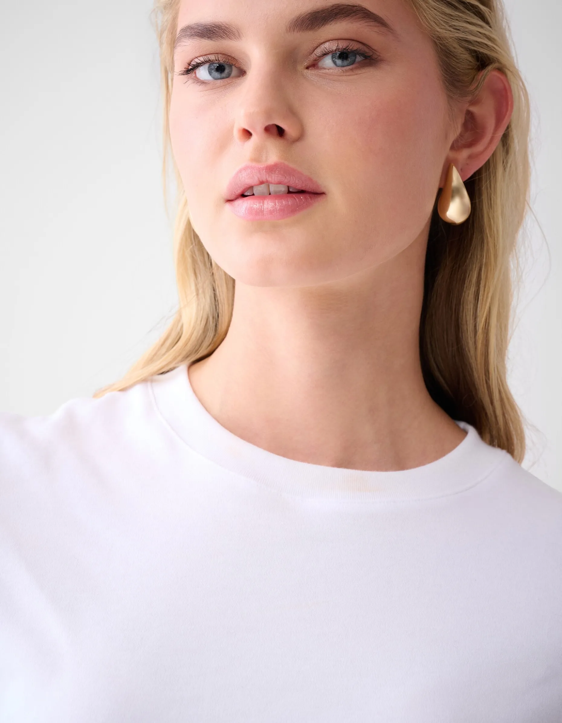 Basis T-shirt Wit By Lonneke