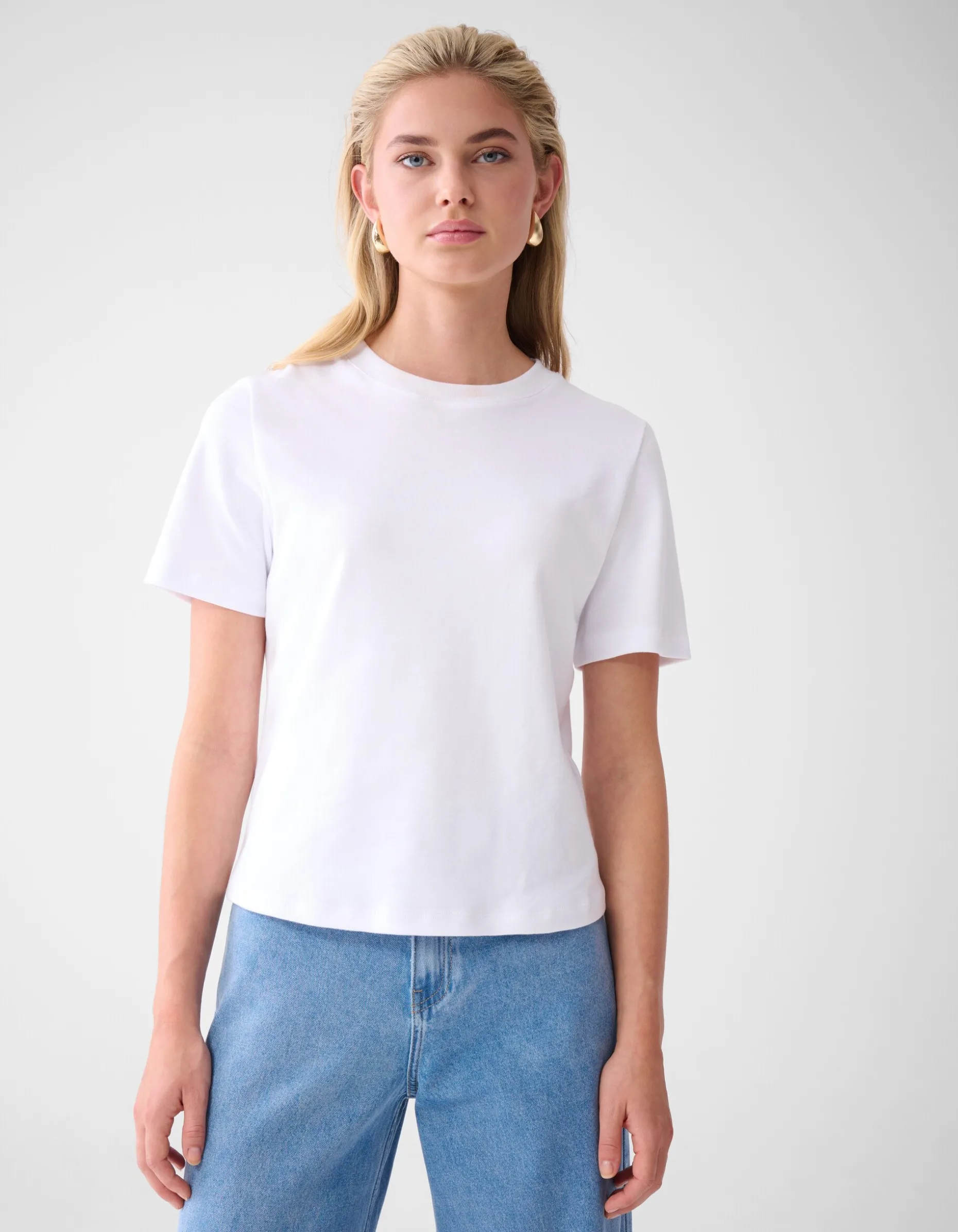 Basis T-shirt Wit By Lonneke