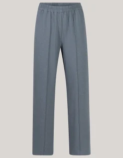 Basis Wide Leg Broek Grijs